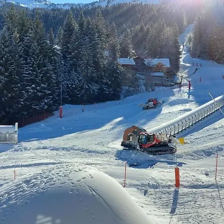 40M2 - Ski Aux Pieds - La Tania - Parking Couvert Exterior foto